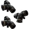 AERZETIX - 3x Raccordo connessione rapida connettore in T 3x Ф12mm pneumatico compressore d'aria compressa - C17158