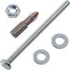 AERZETIX Kit fissaggio M4x60 mm / 50 viti metalliche / 50 dadi esagonali / 100 rondelle piatte / 1 utensile 1/4 PZ2