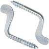 Aerzetix - C76228 - Set di 2 ganci per avvitare filettatura legno Ø5.8x45mm - in acciaio - ferramenta lavoro fissaggio