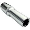 AERZETIX - Chiave a bussola - Profonda/estesa/lunga - 1/2x11mm - per avvitatura/cricchetto manuale/pneumatico - Corpo cilindrico - Esagonale/6 lati Allen - in acciaio CR-V - Colore argento - C45042