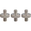 CAMVATE 1/4 maschio a 1/4 maschio a doppio adattatore a vite (3 pezzi)