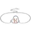 J.MUEN Bracciale Sorelle Donna Argento 925 con Scatola Regalo-Regali di Gioielli Per Sorelle