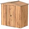 Duramax Top 6 x 4, capannone da Giardino in Metallo Senza Manutenzione e Resistente alle intemperie, Venatura del legno e Marrone