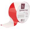 IDEA HOME Nastro Segnalazione Bianco Rosso 50m x 48mm Nastro Sicurezza Non Adesivo Delimitazione Zone Pericolo Cantiere Evento