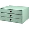 Rössler Papier 1524452653 - Scatola a 3 cassetti S.O.H.O. per DIN A4, con foro per la presa, menta, 343 x 250 x 185 mm, 1 pezzo