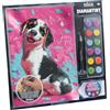 DIAMANTINY Level Up - Cuddly Dog 2 - Creative Art, Kit Crea Il Mosaico con i Numeri, Bassotto