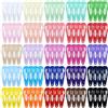 Cinaci 100 graziosi fermagli per capelli in metallo Bang Holder piccoli fermagli per capelli per bambine e bambini (25 colori) (set multicolore A (3 cm)