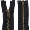 Aerzetix - C61419 - Cerniera separabile 85cm in Metallo - Cerniera Lampo - Nero - Cucito pelletteria Borsa Vestiti Pantaloni merceria cursore tiretto