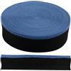 Aerzetix - Nastro a Maglia Intrecciata 9 Metri x 20 mm - Colore Nero e Blu - Hobby Creativo Accessori Decorativi Cucito Personalizzazione Cucito Sartoria