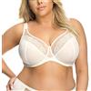 Gorsenia Reggiseno Non Imbottito con Pizzo in Fiori K441 Luisse, Nero,5E