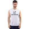 GIVOVA Canotta Cotone Sponsor Logo Big Bianco