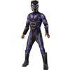 Rubie's Rubies Costume Ufficiale Avengers Black Panther, Costume Deluxe per Bambini, Taglia M, 5-7 Anni, Altezza 132 cm, Multicolore per Halloween