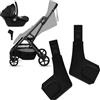 Lionelo Tansi Adattatori per Seggiolino Auto Ovetto Passeggino, Kit Adattatore Seggiolino Passeggino, Travel System, Montaggio Sul Telaio senza Togliere La Seduta, Montaggio Rapido, Per Travel System