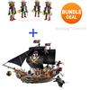 Playmobil Set 71530 Ammiraglia dei Pirati con 3 Pirati e 4 x Figure Nuovo NO ...