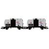 Rivarossi FS 2 UNIT PACK 2-AXLE TANK WAGON TOTAL EP.III 1:87