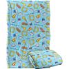LOGOVISION Friends Food Pattern Coperta super morbida al tatto setoso - 91 x 147 cm
