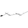 Trio Leuchten Trio Lampada da soffitto a LED Indira 674610532, metallo nero opaco, incl. 3x 6 Watt e 2x 3,5 Watt LED, interruttore Dimmer