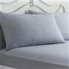 Appletree Dreams & Drapes - Lenzuolo con angoli per letto matrimoniale a pois grigi (190 x 140 x 28 cm) - 2 federe incluse - Lenzuola grigie e federe a pois bianchi - Biancheria da letto grigia