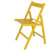 Mueblear 19016 - Sedia pieghevole bassa, in legno, 43 x 46 x 79 cm giallo