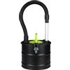 BAKAJI Aspiracenere con Soffiatore 800W Aspirapolvere Aspira Cenere Stufa a Pellet 15lt