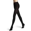FALKE Family W Ti cotone sostenibile tinta unita 1 pezzo, Collant Donna, Nero Black 3009, 36-38
