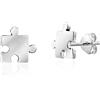 AeraVida Orecchini a perno in argento Sterling 925 a forma di puzzle, accessori da donna, regalo per un giorno speciale