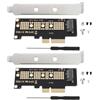 eMagTech 2 adattatori M.2 NVMe SSD a PCI-E 4.0 X4 compatibili con dischi rigidi NVMe 2230 2242 2260 2280