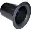 Aerzetix - C52251 - Tubo Riflettore Bass-Reflex per Altoparlante - per Apertura Ø142 mm - Collare: Ø 157 mm - Nero - per Scatola Subwoofer - in Plastica