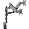 RICOO Supporto monitor scrivania TS9611 Girevole Inclinabile Schermi 17-32 (43-81 cm) Braccio schermo PC Staffa universale VESA 75 x 75 100 x 100