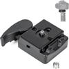 koolehaoda Piastra a sgancio rapido per fotocamera 323 RC2 Adattatore rapido in alluminio con piastra di montaggio a vite da 1/4 e 3/8 adatta per testa monopiede Manfrotto treppiede