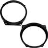 AERZETIX - C40675 - Set di 2 adattatori/supporti per altoparlanti per auto Ø165mm - lato di montaggio: porte anteriori - compatibile con BMW Mini Cabrio (R52) Mini Cooper (R53) Mini One (R50)