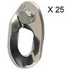 Petzl Vrillee piastrina speleologia 25-Pack