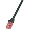 LogiLink Cavo patch CAT 6 U/UTP PrimeLine nero 0,5 m