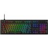 HyperX Alloy Rise - Tastiere da gioco, Dimensioni complete (100%), Cablate, USB, Interruttore meccanico, LED RGB, Nero