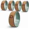 LIVENESS Kit Risparmio con 5 Ruote Yoga in Sughero
