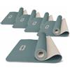 LIVENESS Kit Risparmio con 12 Materassini per Yoga Bicolore Green Tea / Sand
