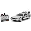 Jada Toys - Back to The Future RC Auto, Time Machine, veicolo telecomandato con funzione turbo e luce, fino a 10 km/h, ricarica USB, 28 cm, per bambini dai 6 anni in su