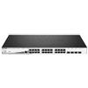 D-LINK SWITCH 24 PORTE GIGABIT POE + 4 PORTE SFP JUMBO FRAME 370W - DGS-1210-28MP