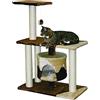 Kerbl Kratzbaum Jade Pro (Farbe braun/beige, Höhe 96 cm, mittelgroßer Kratzbaum)