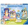 Ravensburger Spielverlag Bluey 4-in-1 10-12-puzzle 1-16 pezzi Multicolore Multicolore Taglia unica