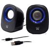 Ewent EW3501, a 2 vie, 2.0 canali, con cavo, 5 W, 100 - 20000 Hz, nero