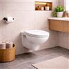 RAK Ceramics Vaso WC Sospeso Karla Colore Bianco con Sedile Incluso ,