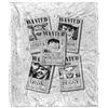 One Piece Wanted Posters Coperta super morbida al tatto setoso 152 X 127 Cm