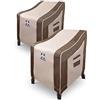 HAMLER Copertura impermeabile per sedia da patio, per sedie da giardino profonde, confezione da 2, adatta per sedie da esterno fino a 73,7-101,6 cm, resistenti, marroni, resistenti, (35 x 38 x 31 x 20