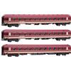 RIVAROSSI HR4417 Euro-Express, set di 3 carrozze cuccette, composto da 1 x Bcm2