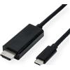 Value Valore VALORE 11.99.5841 adattatore cavo video 2 m HDMI Tipo A (Standard) USB Tipo-C Nero