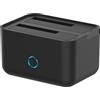 AISENS Doppia docking station Aisens ASDS-D01B Nero