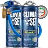 Clima Set Refrigerante di ricambio R134a 2 x170 g per climatizzatore auto con tubo gas e manometri condizionatori - kit ricarica clima auto - refrigerante R134a - ECO bombola