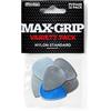 JIM DUNLOP - PVP449 Max Grip Nylon Standard Variety Pack 12, Plettri Per Chitarra Assortiti, 6 Spessori Diversi 0.60-1.5 mm, Superficie Antiscivolo, Controllo Elevato, Suono Caldo