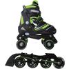 NEXTREME Pattini Converibili 2in1 Reverse Verde Lime Taglia S 30/33